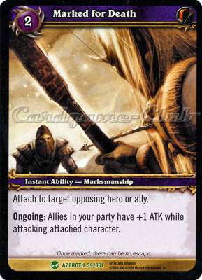 AZEROTH 039 / 361 Marked for Death non comune -NEAR MINT-