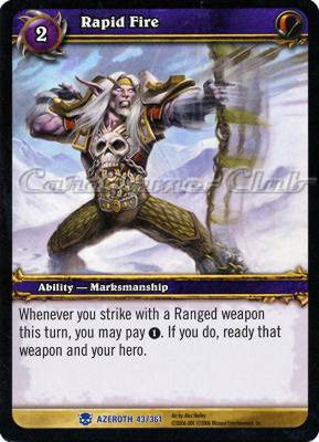 AZEROTH 043 / 361 Rapid Fire rara -NEAR MINT-