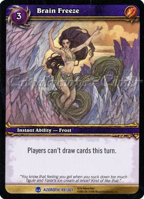 AZEROTH 049 / 361 Brain Freeze rara -NEAR MINT-