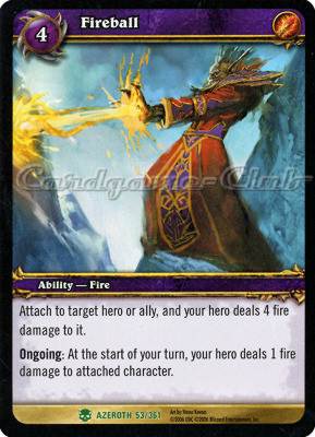 AZEROTH 053 / 361 Fireball non comune -NEAR MINT-