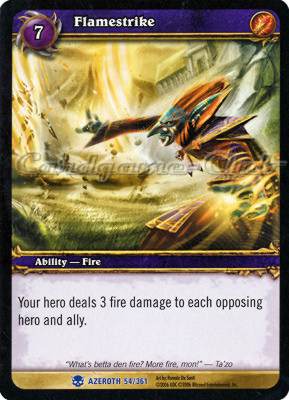 AZEROTH 054 / 361 Flamestrike rara -NEAR MINT-
