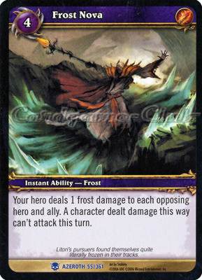 AZEROTH 055 / 361 Frost Nova rara -NEAR MINT-