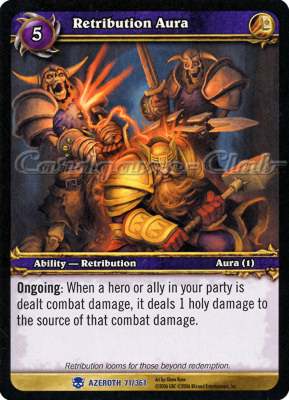 AZEROTH 071 / 361 Retribution Aura rara -NEAR MINT-