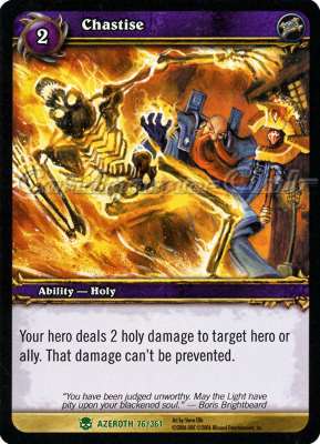 AZEROTH 076 / 361 Chastise non comune -NEAR MINT-