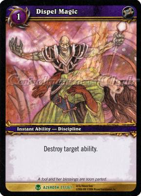 AZEROTH 077 / 361 Dispel Magic non comune -NEAR MINT-