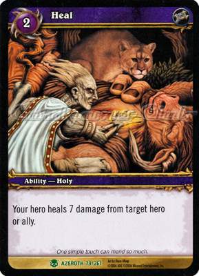 AZEROTH 079 / 361 Heal non comune -NEAR MINT-