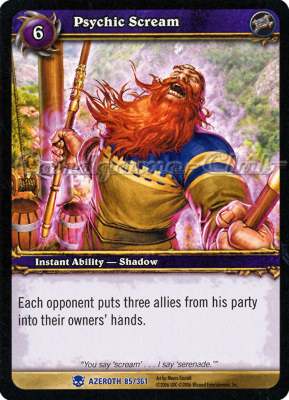 AZEROTH 085 / 361 Psychic Scream rara -NEAR MINT-