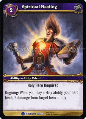 AZEROTH 090 / 361 Spiritual Healing rara -NEAR MINT-