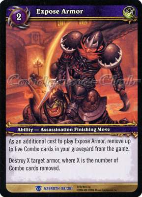 AZEROTH 098 / 361 Expose Armor rara -NEAR MINT-