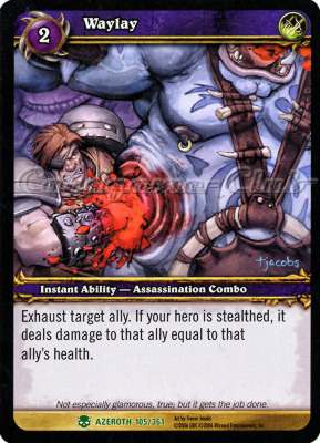 AZEROTH 105 / 361 Waylay non comune -NEAR MINT-