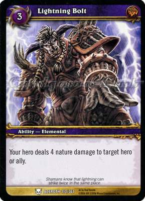 AZEROTH 113 / 361 Lightning Bolt comune -NEAR MINT-