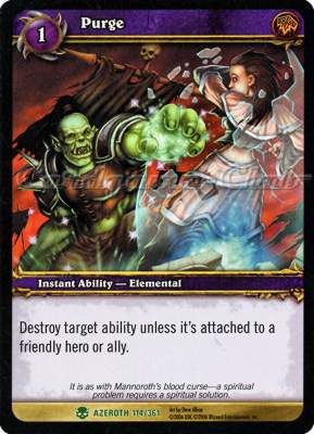 AZEROTH 114 / 361 Purge non comune -NEAR MINT-