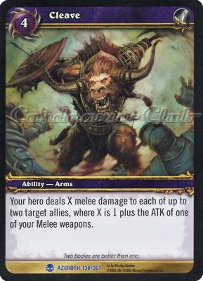 AZEROTH 138 / 361 Cleave rara -NEAR MINT-