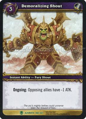 AZEROTH 140 / 361 Demoralizing Shout non comune -NEAR MINT-