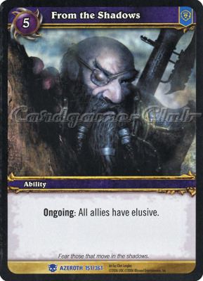 AZEROTH 151 / 361 From the Shadows rara -NEAR MINT-