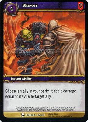 AZEROTH 155 / 361 Skewer comune -NEAR MINT-