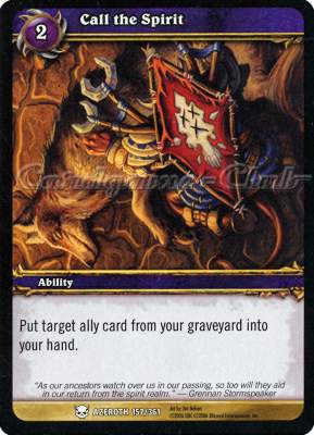 AZEROTH 157 / 361 Call the Spirit comune -NEAR MINT-