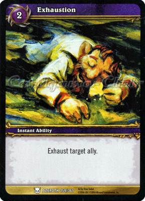 AZEROTH 159 / 361 Exhaustion comune -NEAR MINT-