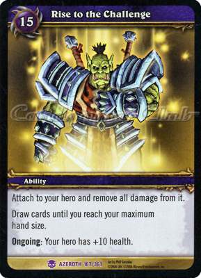 AZEROTH 167 / 361 Rise to the Challenge epica -NEAR MINT-
