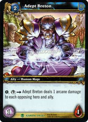 AZEROTH 174 / 361 Adept Breton non comune -NEAR MINT-