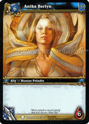 AZEROTH 175 / 361 Anika Berlyn comune -NEAR MINT-