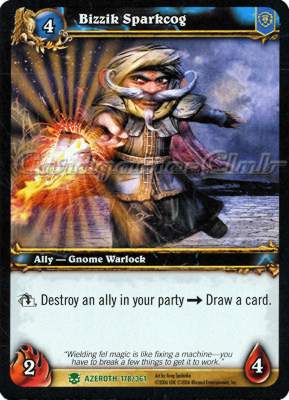 AZEROTH 178 / 361 Bizzik Sparkcog non comune -NEAR MINT-