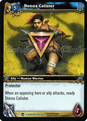 AZEROTH 181 / 361 Donna Calister non comune -NEAR MINT-