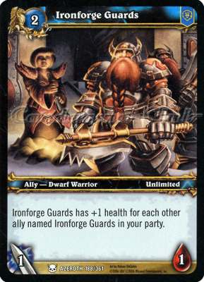 AZEROTH 188 / 361 Inonforge Guards comune -NEAR MINT-