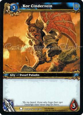AZEROTH 192 / 361 Kor Cindervein comune -NEAR MINT-