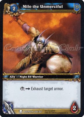 AZEROTH 208 / 361 Milo the Unmerciful comune -NEAR MINT-