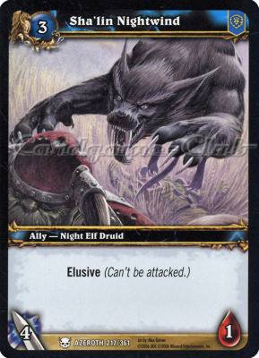 AZEROTH 217 / 361 Sha'lin Nightwind comune -NEAR MINT-
