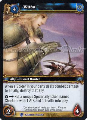 AZEROTH 223 / 361 Wilba rara -NEAR MINT-