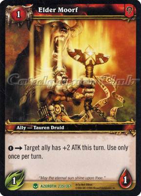 AZEROTH 235 / 361 Elder Moorf non comune -NEAR MINT-