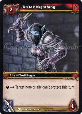 AZEROTH 244 / 361 Jin'lak Nightfang comune -NEAR MINT-
