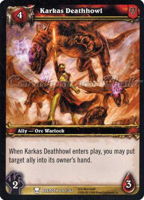 AZEROTH 247 / 361 Karkas Deathhowl comune -NEAR MINT-