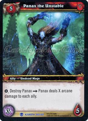 AZEROTH 255 / 361 Panax the Unstable rara -NEAR MINT-