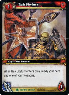 AZEROTH 257 / 361 Rak Skyfury non comune -NEAR MINT-