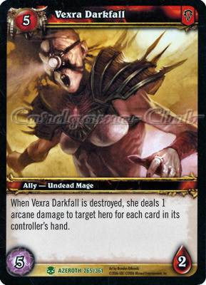 AZEROTH 265 / 361 Vexra Darkfall non comune -NEAR MINT-