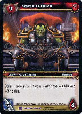 AZEROTH 267 / 361 Warchief Thrall epica -NEAR MINT-