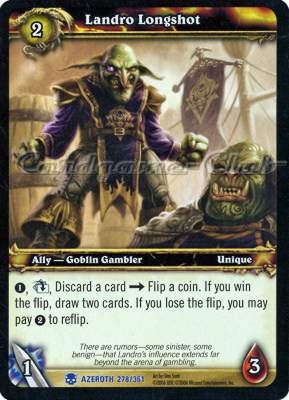 AZEROTH 278 / 361 Landro Longshot rara -NEAR MINT-