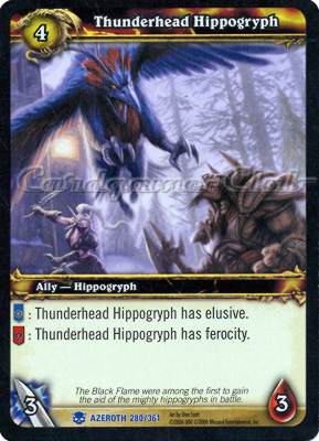 AZEROTH 280 / 361 Thunderhead Hippogryph rara -NEAR MINT-