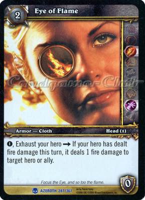 AZEROTH 287 / 361 Eye of Flame rara -NEAR MINT-