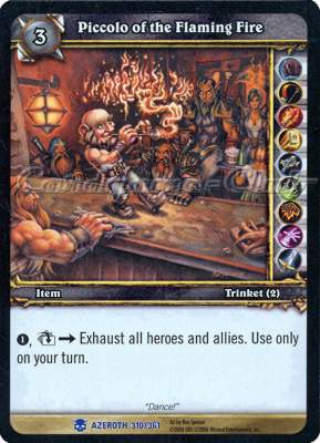 AZEROTH 310 / 361 Piccolo of the Flaming Fire rara -NEAR MINT-