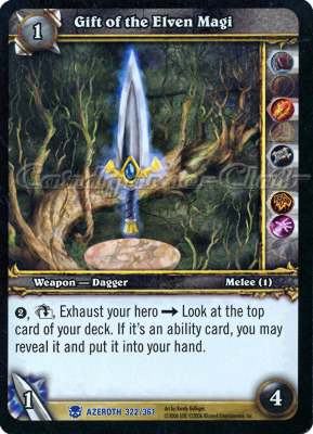 AZEROTH 322 / 361 Gift of the Elven Magi rara -NEAR MINT-