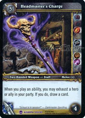 AZEROTH 325 / 361 Headmaster's Charge epica -NEAR MINT-