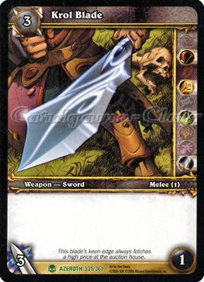 AZEROTH 331 / 361 Krol Blade non comune -NEAR MINT-
