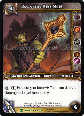 AZEROTH 332 / 361 Rod of the Ogre Magi non comune -NEAR MINT-