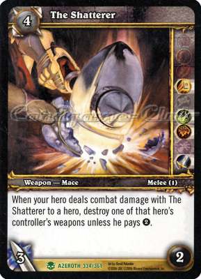 AZEROTH 334 / 361 The Shatterer non comune -NEAR MINT-