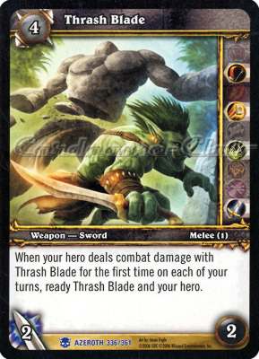 AZEROTH 336 / 361 Thrash Blade rara -NEAR MINT-