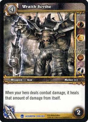AZEROTH 339 / 361 Wraith Scythe rara -NEAR MINT-